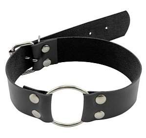 Gargantilha Argola Média Preta Dominatrixxx