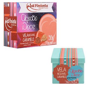 Vela beijável Algodão Doce Sabor Caramelo 50g