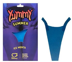 Calcinha Comestível Yummy Summer Neon Ice Menta Sexy Fantasy