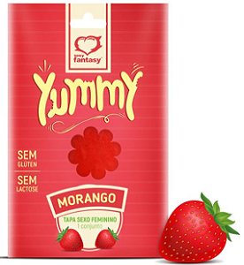 Tapa Sexo Comestível Yummy Morango Sexy Fantasy