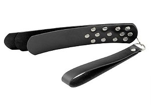 Palamtória Rebite Couro Preto Dominatrixxx