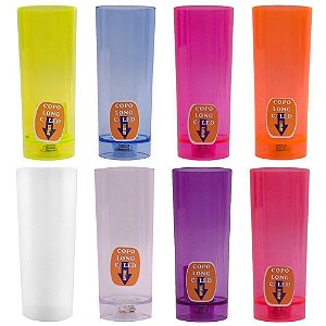 Copo Long Drink Pisca Pisca Led 350ml Diversão Ao Cubo