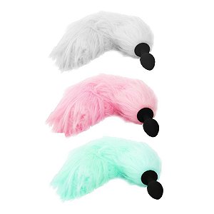 Plug Anal Silicone De Luxo Com Cauda E Led Vipmix