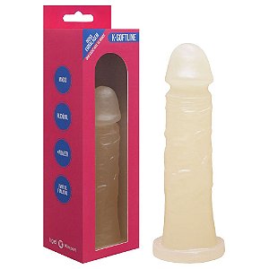 Pênis De Borracha Maciça Fosforescente 17,5 X 3,8cm Kgel