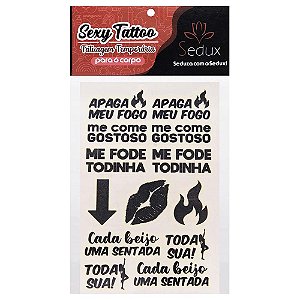 Apaga Meu Fogo Tatuagem Brilha No Escuro 10 X 15cm Sedux