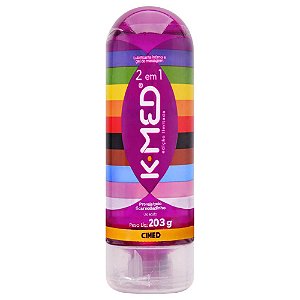 K-med 2 Em 1 Lgbtqia+ Lubrificante íntimo 203g Cimed