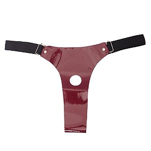 Cinta Para Prótese 01 Furo Verniz Dominatrixxx