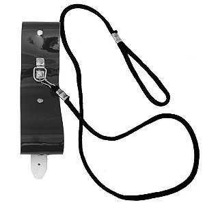 Coleira Em Verniz Com Guia 1m Dominatrixxx