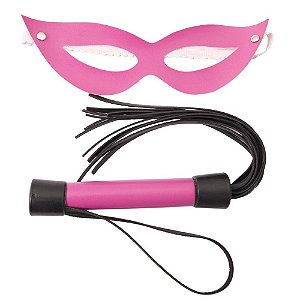 Kit Tiazinha Com Chicote 20cm Liso Dominatrixxx