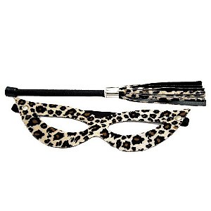 Kit Chicote Com Máscara Pelúcia Dominatrixxx