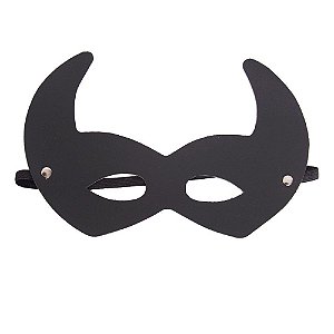 Máscara Diabinha Couro Sintético Dominatrixxx