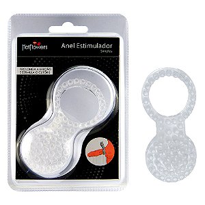 Anel Peniano Com Estimulador Simples Hot Flowers