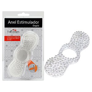 Anel Peniano Com Estimulador Duplo Hot Flowers