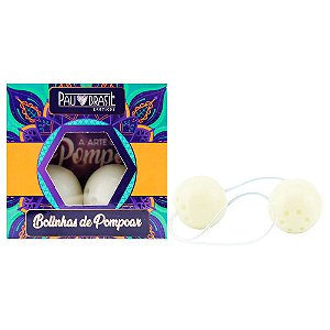 Kit Bolinha De Pompoar 02 Unidades Pau Brasil