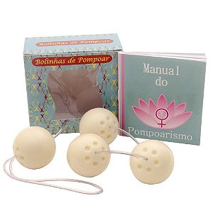 Kit Bolinha De Pompoar 04 Unidades Pau Brasil