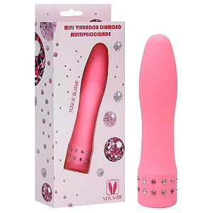 Vibrador Diamond Toque Aveludado 10 X 2,2cm Vipmix