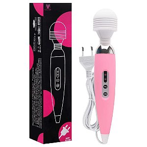 Vibrador Varinha Mágica 25 X 4cm Carregável Vipmix