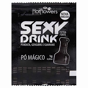 Pó Mágico Efervescente Extra Forte Sachê 1g Hot Flowers