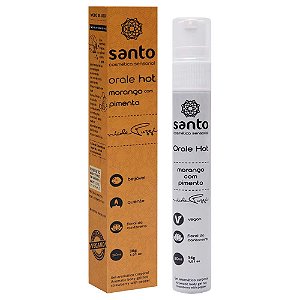 Orale Morango Com Pimenta Lubrificante Hot 30ml Santo