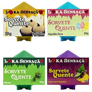 Vela Comestível Sorvete Quente 25g Loka Sensação