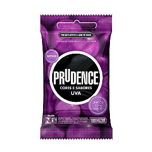 Preservativo Uva Com 3 Unidades Prudence