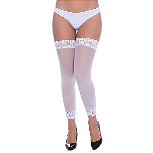 Meia Legging Com Renda Perrutextil