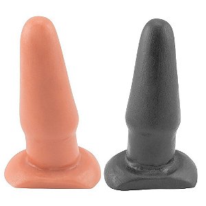 Plug Anal De Borracha Maciça 13 X 4,3cm Prazer E Cia