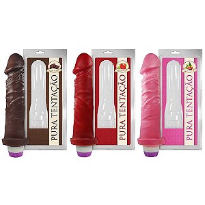 Prótese Vibrador Interno Aromático 17 X 4cm Sexy Fantasy