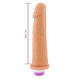 Prótese Vibrador Interno 19,5 X 5cm Sexy Fantasy