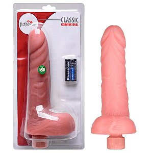 Pênis De Borracha Vibro Interno 21,5 X 5cm Hot Flowers