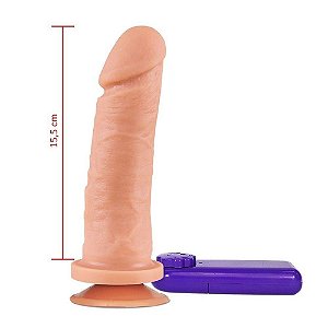 Pênis Vibrador Externo 16 X 4,5cm Hot Flowers