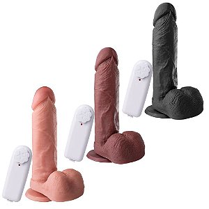 Prótese Vibrador Externo Ventosa 19 X 4,5cm Soulsex