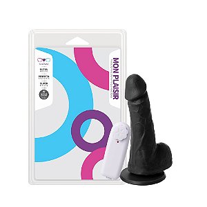 Prótese Vibrador Externo Com Escroto E Ventosa 15,5 X 3,7cm Soulsex