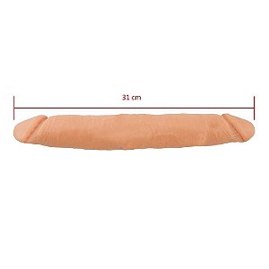 Prótese Maciça Dupla 31 X 4,3cm Sexy Fantasy