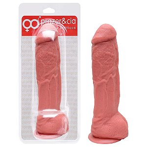 Pênis De Borracha Maciça 24 X 5,6cm Prazer E Cia