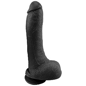 Pênis De Borracha Maciça 24 X 5cm Prazer E Cia
