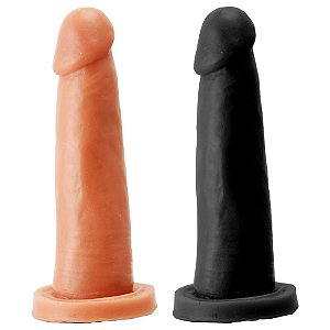 Pênis De Borracha Maciça 15,5 X 3,5cm Prazer E Cia