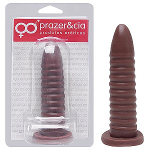 Pênis De Borracha Maciça 16,5 X 3,6cm Prazer E Cia