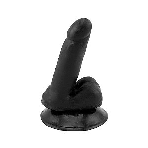 Pênis De Borracha Maciça 10 X 2,2cm Prazer E Cia