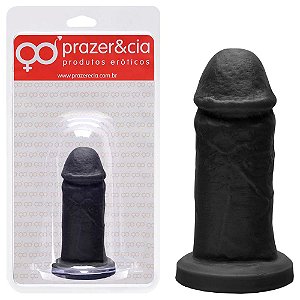 Pênis De Borracha Maciça 11,7 X 3,8cm Prazer E Cia