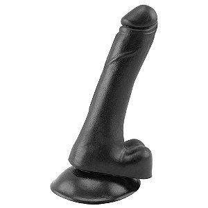 Pênis De Borracha Maciça 13,3 X 2,4cm Prazer E Cia