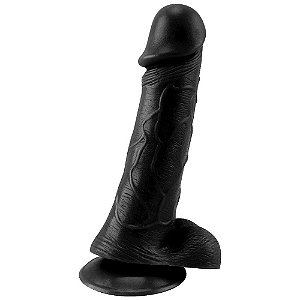 Pênis De Borracha Maciça 17,4 X 4,1cm Prazer E Cia