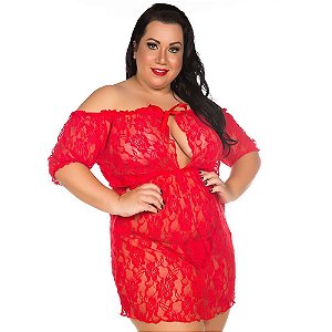 Camisola Sensual Plus Size Ciganinha Pimenta Sexy