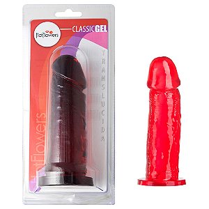 Pênis De Borracha Gel 16 X 4cm Hot Flowers