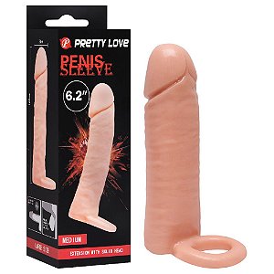 Capa Peniana Com Extensor Extra 4cm E Anel Escrotal Vipmix