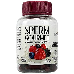 Sperm Gourmet Sabor Na Ejaculação 60 Cápsulas Hot Flowers