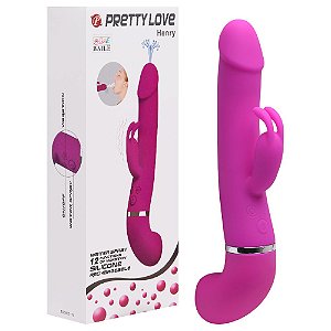 Vibrador Ejaculador 12 Vibrações Henry Pretty Love Vipmix