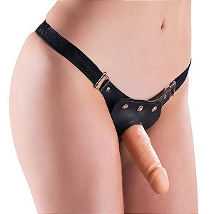 Cinto Em Couro Para Pênis Com Vibro Sexy Fantasy
