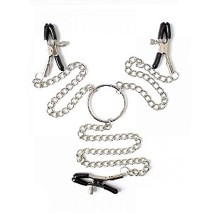 Prendedor De Mamilos E Clitóris Com Corrente Vipmix