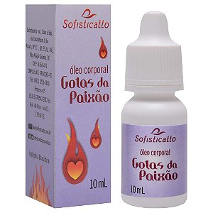 Gotas Da Paixão óleo Excitante Hot 10ml Sofisticatto